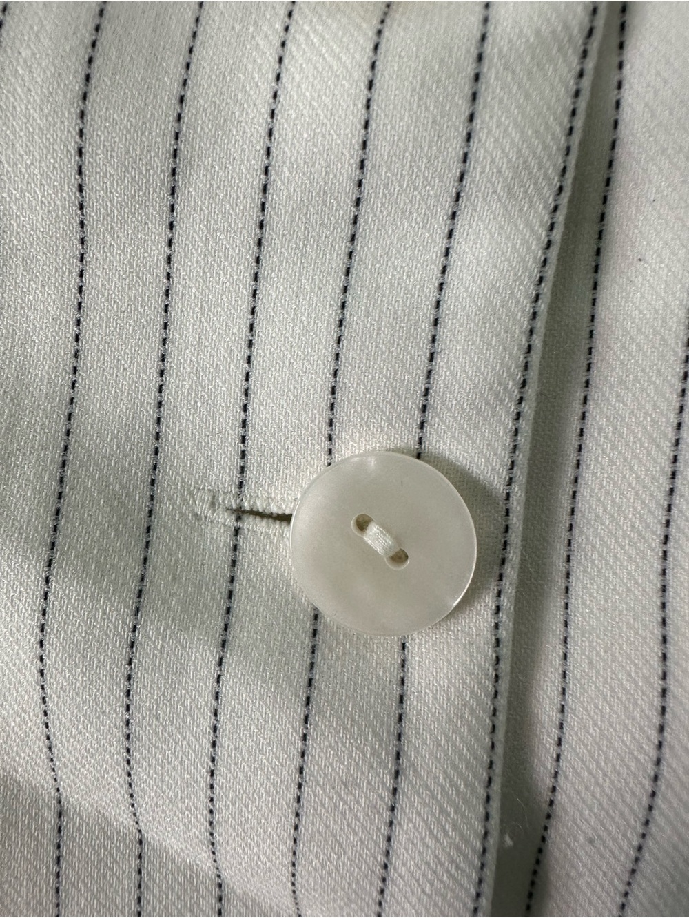 Abercrombie & Fitch White Pinstripe Button-Front Camisole - Picture 12 of 15